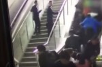 Crowded escalator in China shopping mall abruptly changes direction - 7