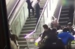 Crowded escalator in China shopping mall abruptly changes direction - 10