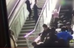 Crowded escalator in China shopping mall abruptly changes direction - 9