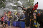 Water-splashing fun at Songkran new year celebrations - 26