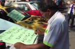 KL cabbies gather to protest Uber and GrabCar - 4