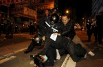 Hong Kong riot police clash with protesters - 0