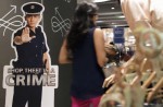 Handsome cop of anti-crime standee in new shop theft prevention video - 2