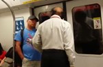 Caught on camera: Old man hurls racist rant on train and assaults passenger - 4