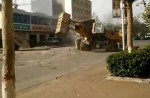 2 construction companies battle each other with bulldozers in China - 3