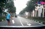 Boy riding scooter recklessly nearly hit by car in Sengkang - 5