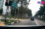 Boy riding scooter recklessly nearly hit by car in Sengkang - 0