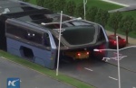 China testing bus that takes up less road space - 11