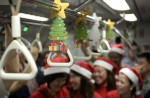 Christmas-themed MRT train begins plying North-South, East-West Lines - 2