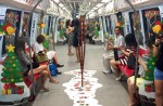 Christmas-themed MRT train begins plying North-South, East-West Lines - 6