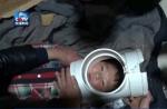Toddler's head gets stuck in L-shaped water pipe - 3