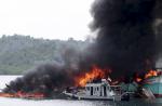 Illegal fishing vessels destroyed by Indonesian navy - 3