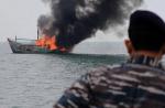 Illegal fishing vessels destroyed by Indonesian navy - 5