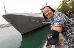 Stealth warship docks at VivoCity  - 5