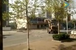 2 construction companies battle each other with bulldozers in China - 1