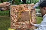 Time capsule and corner stone found at cathedral here - 1