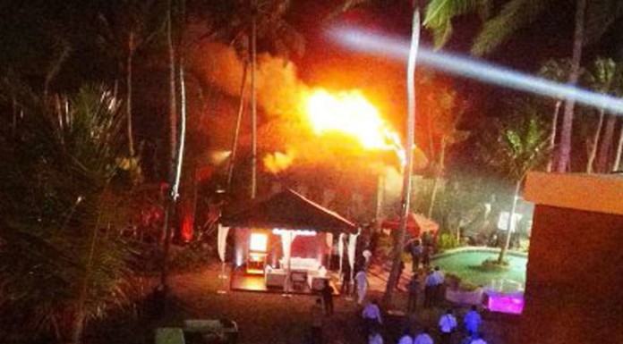 Fireworks spark fire at Shangri-La resort after opening by Sri Lanka president