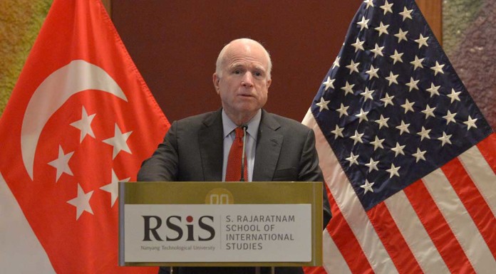 McCain urges Asian nations to back binding South China Sea ruling