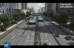 China testing bus that takes up less road space - 30