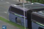 China testing bus that takes up less road space - 34