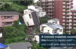 House smashes into pieces after toppling onto another in Japan  - 2