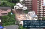 House smashes into pieces after toppling onto another in Japan  - 4