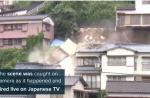House smashes into pieces after toppling onto another in Japan  - 11