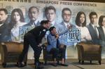 Superstars Chow Yun-fat, Aaron Kwok and Eddie Peng in Singapore to promote Cold War 2 - 7