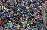 People cross Causeway by foot in massive traffic jam - 11