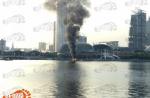 Boat catches fire near Esplanade - 14