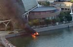 Boat catches fire near Esplanade - 44