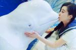 Fan Bingbing riles animal activists by kissing beluga whale - 1