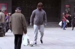 Cristiano Ronaldo disguised as homeless man surprises young boy  - 8