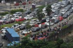 People cross Causeway by foot in massive traffic jam - 5