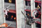 SCDF rescues man hanging precariously on clothes rack in Tampines - 0