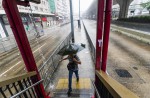 Typhoon shuts down Hong Kong with strong winds and rain - 12