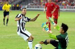 1st-ever football match at new National Stadium - 11