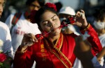 Gruesome piercing at bizarre Thai vegetarian festival - 23