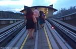 Passengers walk on tracks after Bukit Panjang LRT breakdown - 2