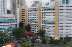 Crane crashes and uproots pedestrian shelter at Bt Batok - 23