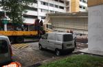 Crane crashes and uproots pedestrian shelter at Bt Batok - 24