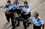 Hong Kong protesters complain of 'burning' substance sprayed by police - 49