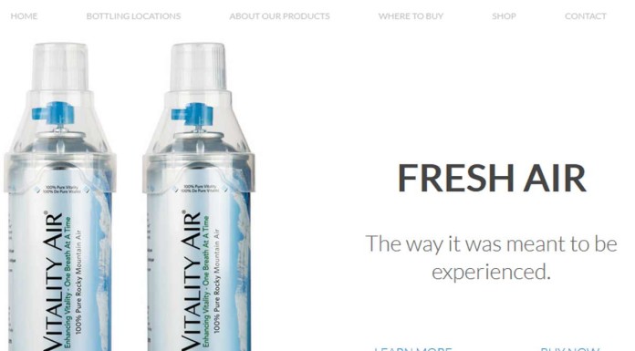 Bottled fresh air selling for as much as $41 in China