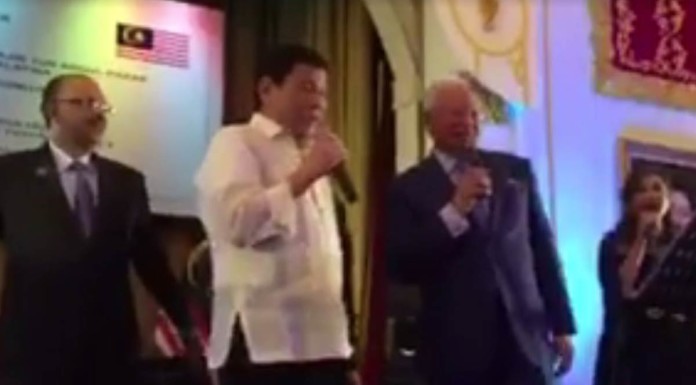 Watch: Duterte joins Najib in singing 'Shalala lala'