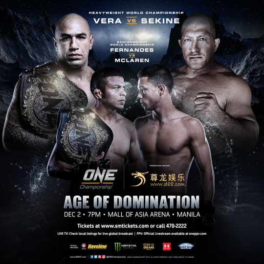 Three Reasons ONE: AGE OF DOMINATION is an Event Not to be Missed