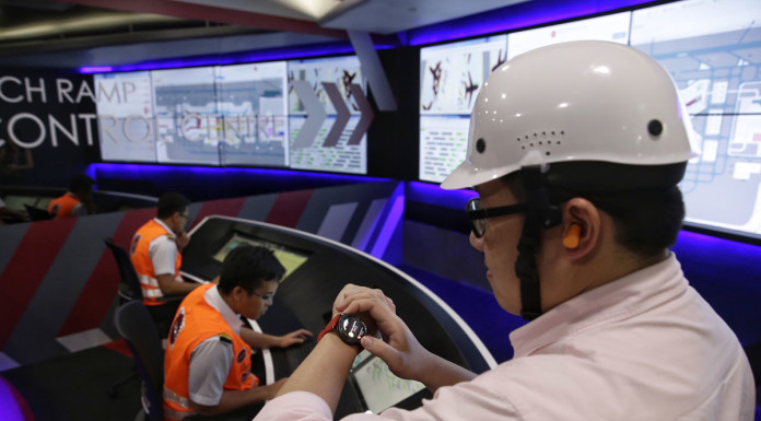 Smart watches for Sats ground handling workers at Changi Airport