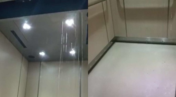 Showers of ire as lifts leak after downpour