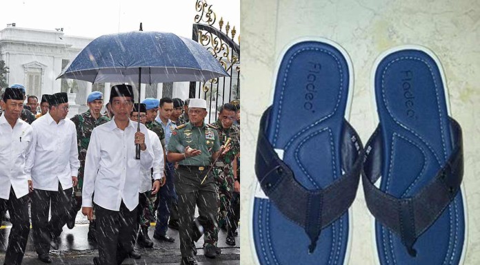 Jokowi’s blue sandals set to be next trend