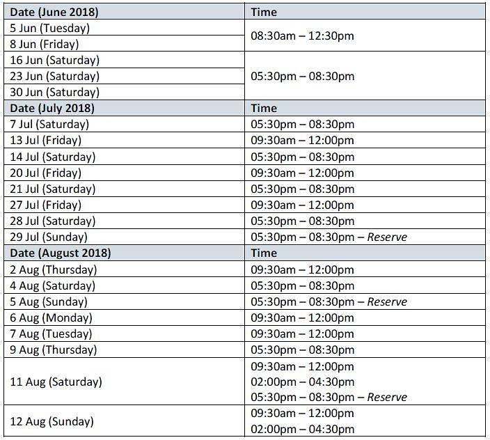 restricted zone dates and timins
