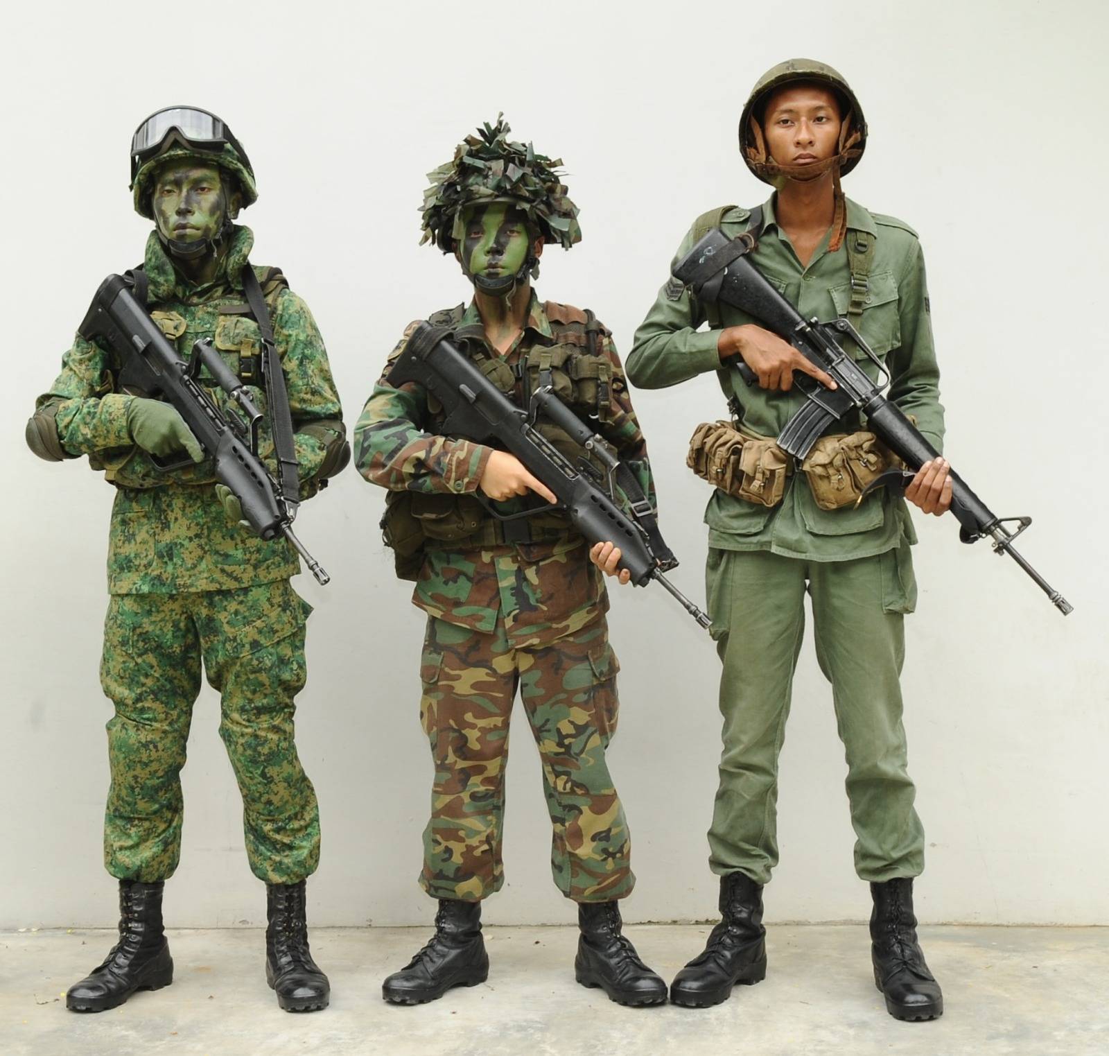 saf uniforms through the years 2